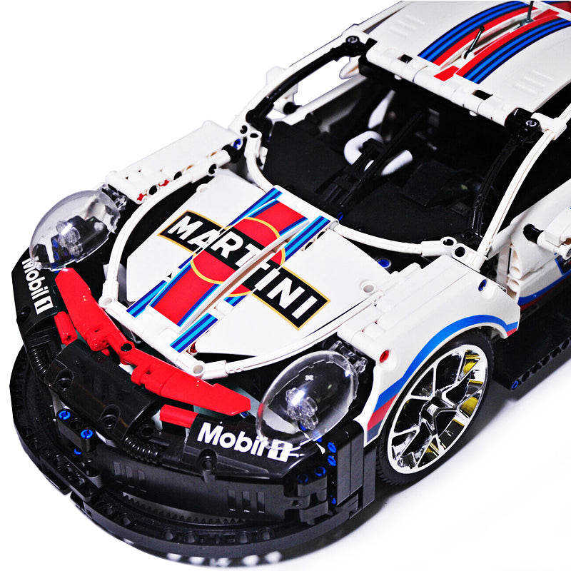 Porsche 911 RSR Martini Racing 1580pcs-Building Blocks set -Turbo Moc