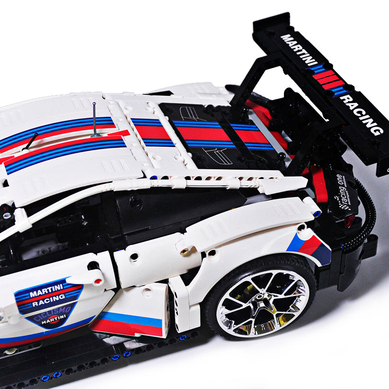 Porsche 911 RSR Martini Racing 1580pcs-Building Blocks set -Turbo Moc