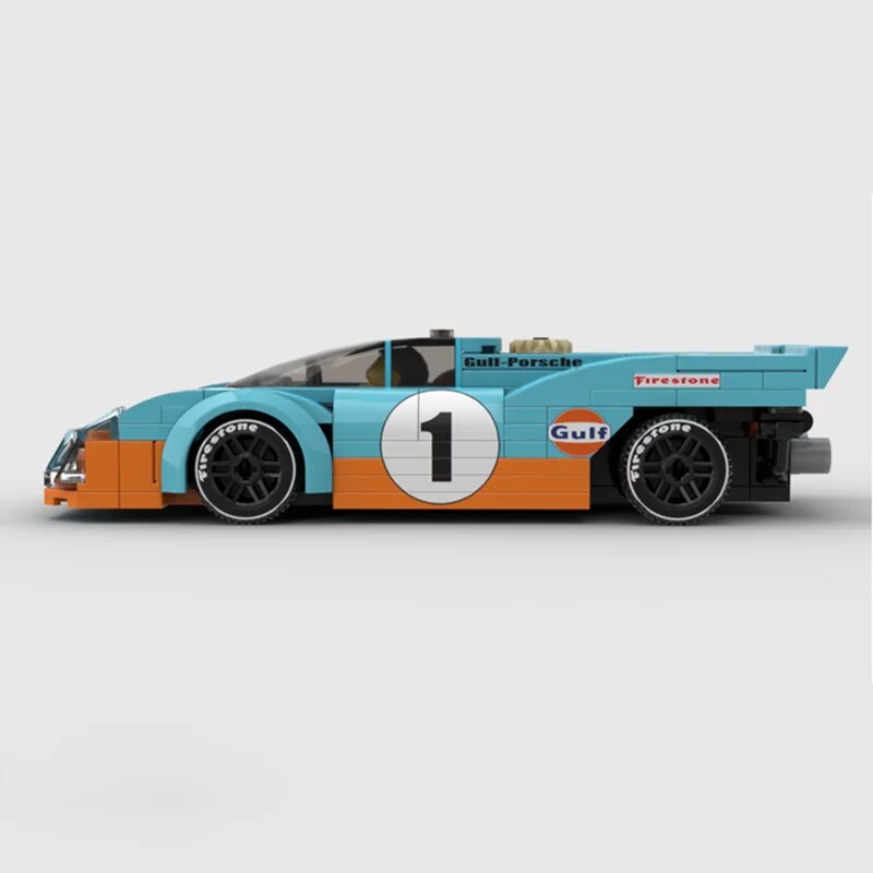 Porsche 917 K Gulf Daytona 1970 | 187pcs-Building Blocks set -Turbo Moc