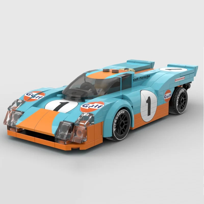 Porsche 917 K Gulf Daytona 1970 | 187pcs-Building Blocks set -Turbo Moc