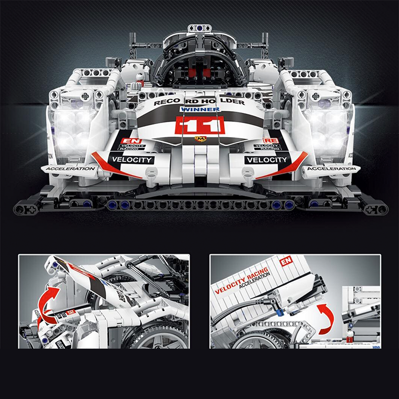 Porsche 919 Le Mans 1722pcs-Building Blocks set -Turbo Moc