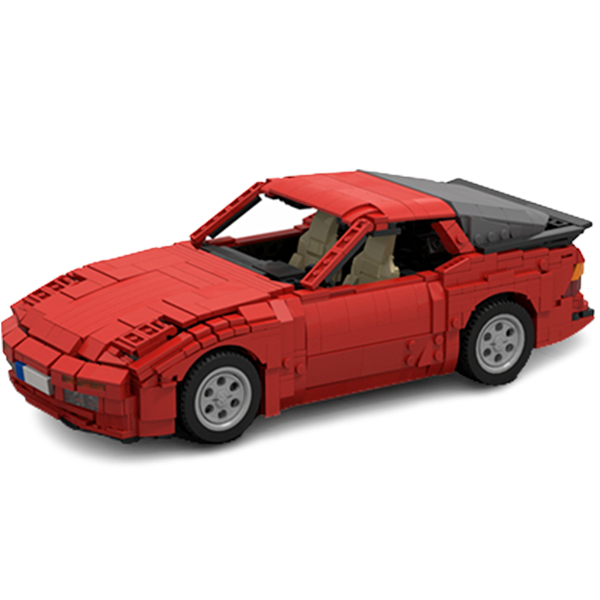 Porsche 944 1990 | 1806pcs-Building Blocks set -Turbo Moc