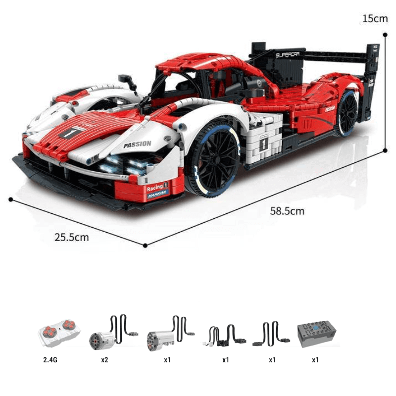 Porsche 963 Le Mans 2023 3459pcs-Building Blocks set -Turbo Moc