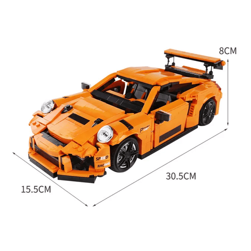 Porsche GT3 RS 1075pcs-Building Blocks set -Turbo Moc