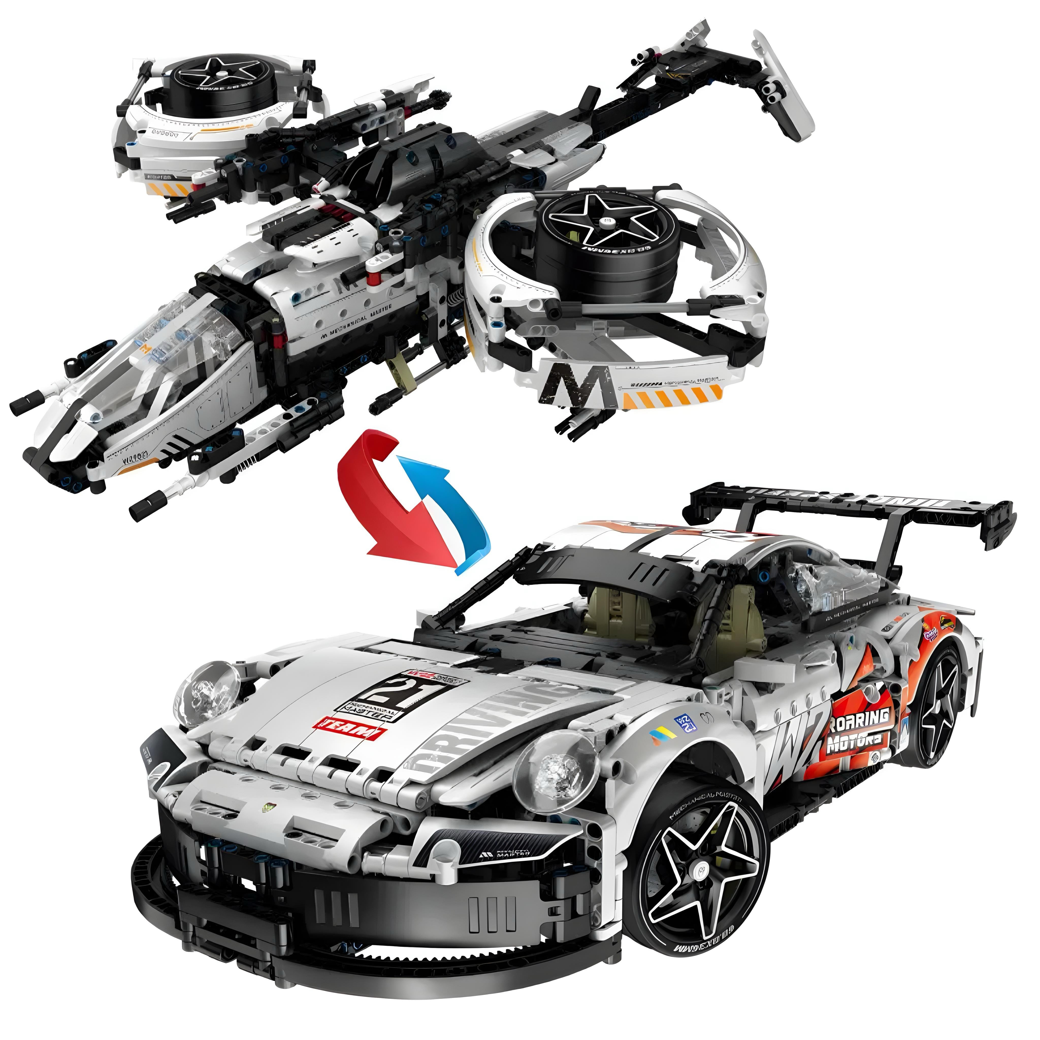 Porsche 911 Transformer 2-in-1 1864pcs