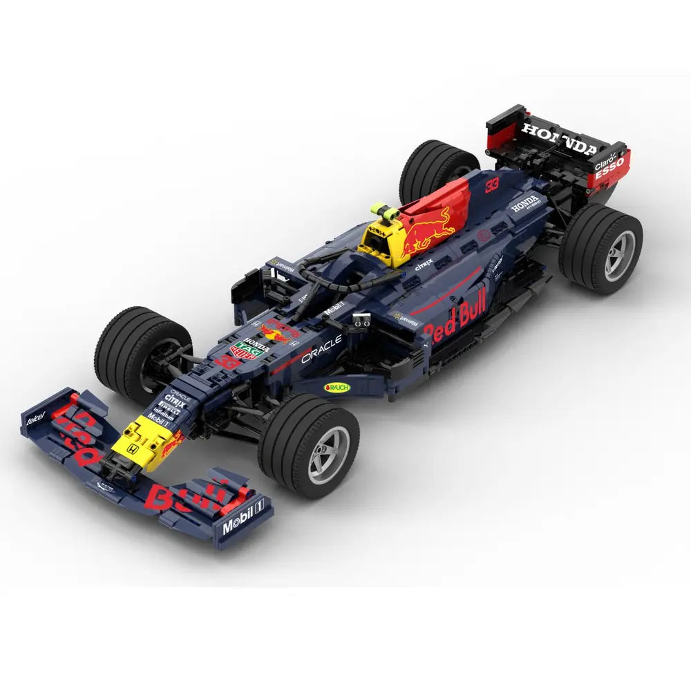 Red Bull Racing Honda F1 RB16B 1:8 | 2638pcs-Building Blocks set -Turbo Moc