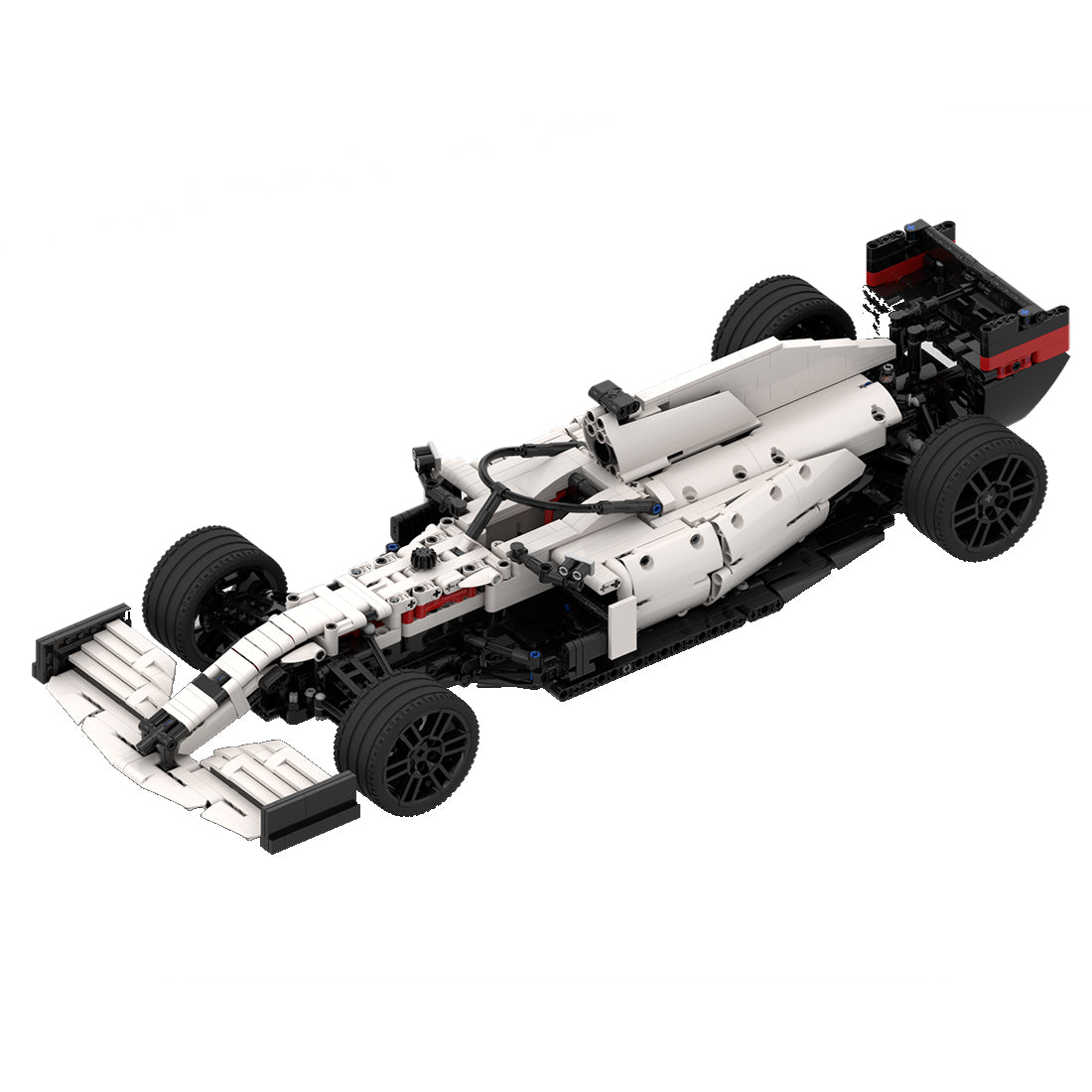 Red Bull Racing Honda F1 RB16B white 1:10 1584pcs-Building Blocks set -Turbo Moc