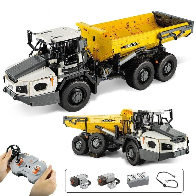 Remote Control Articulated Dump Truck 3067pcs-Building Blocks set -Turbo Moc