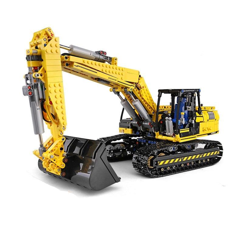 Remote Control Excavator - Building Blocks Set | Turbo Moc