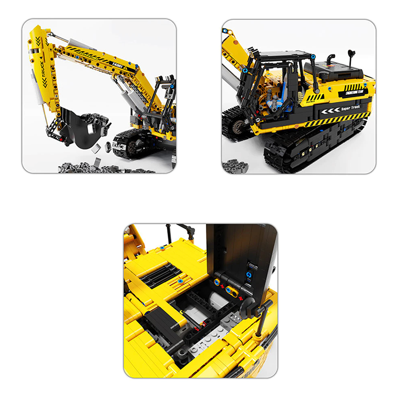 Remote Controlled Excavator 2067pcs-Building Blocks set -Turbo Moc