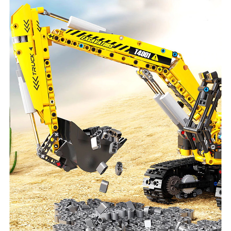 Remote Controlled Excavator 2067pcs-Building Blocks set -Turbo Moc