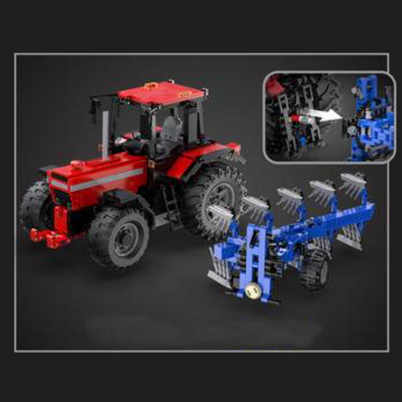 Remote Controlled Plowing Tractor 1675pcs-Building Blocks set -Turbo Moc