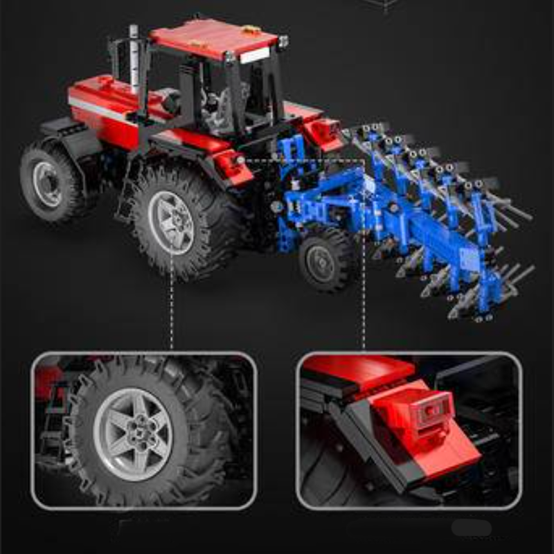 Remote Controlled Plowing Tractor 1675pcs-Building Blocks set -Turbo Moc