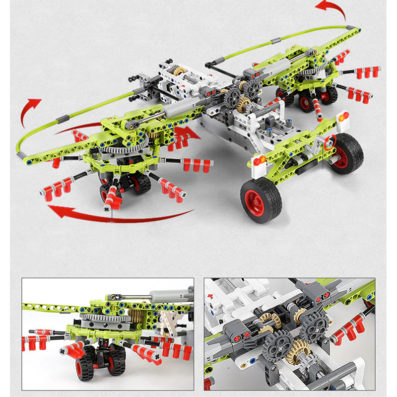 Remote Controlled Tractor 2716pcs-Building Blocks set -Turbo Moc