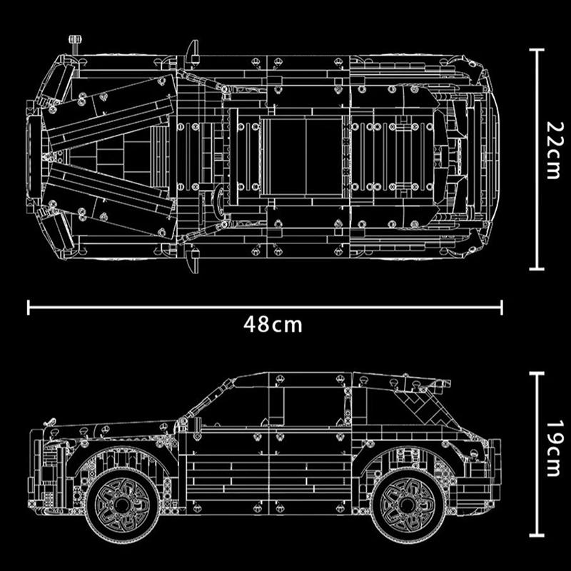 Rolls-Royce Cullinan 3161pcs-Building Blocks set -Turbo Moc