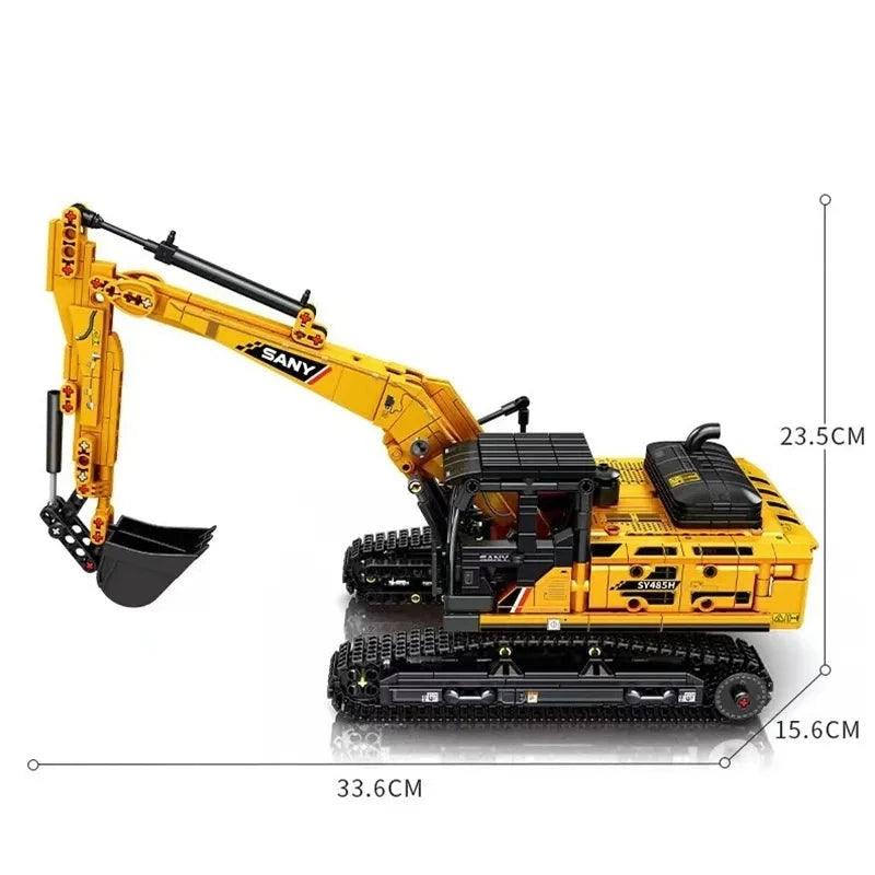 SY485H Excavator 712017 1022pcs-Building Blocks set -Turbo Moc