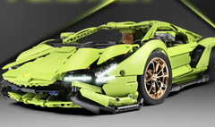 Lamborghini Sian FKP37 Green s set, compatible with Lego