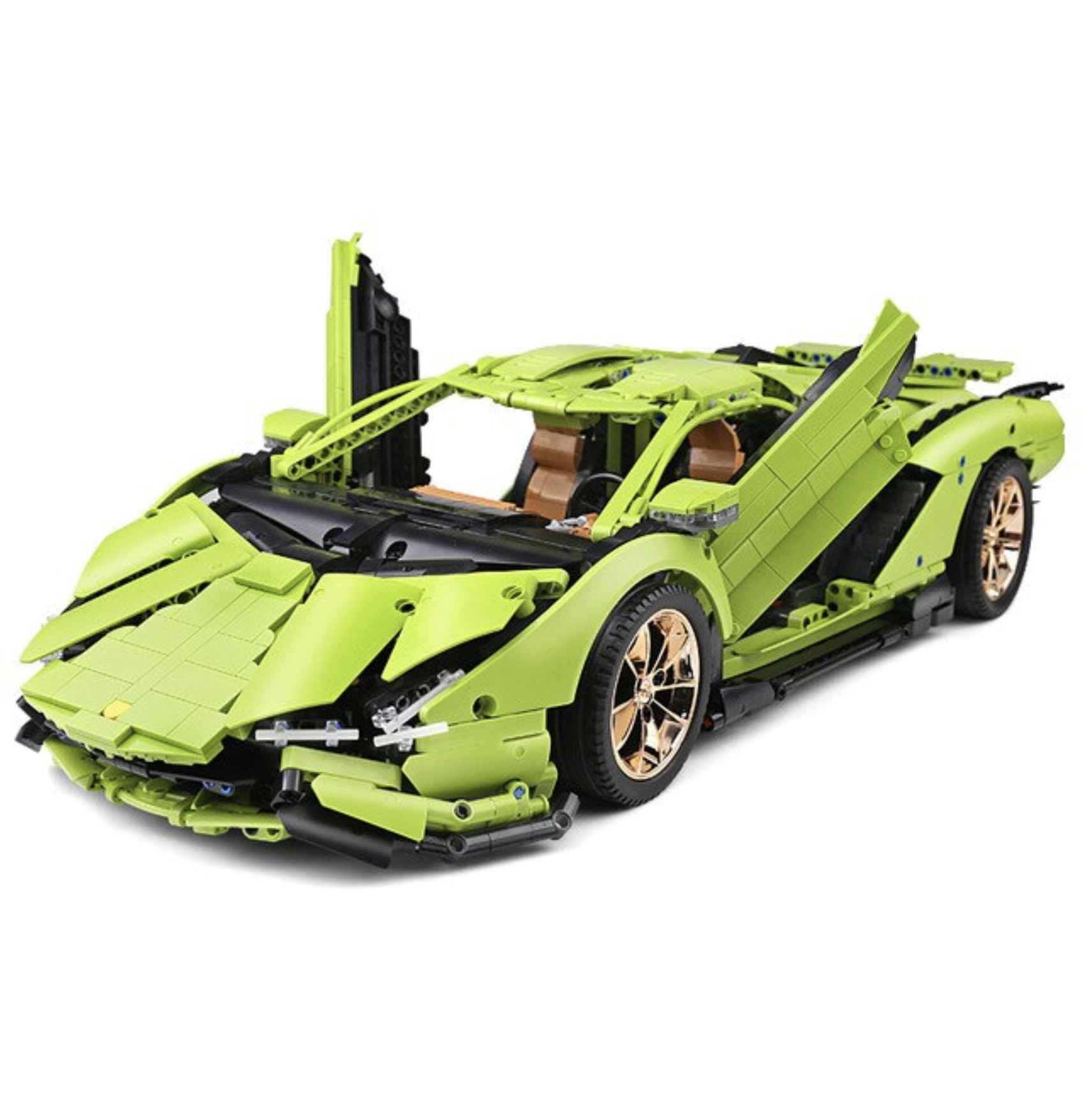 Lamborghini Sian FKP37 Green s set, compatible with Lego