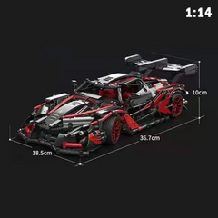 Hypercar Red Concept s set, compatible with Lego