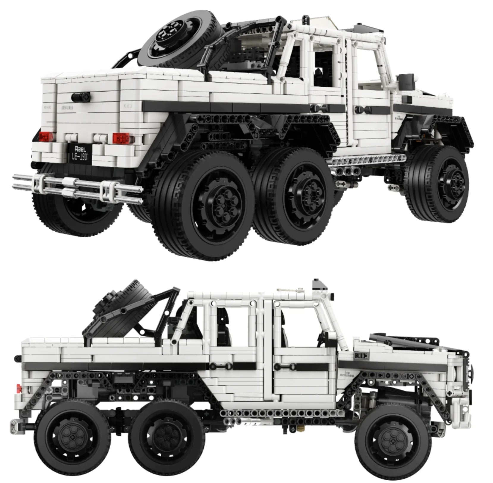 Mercedes-Benz Brabus G63 AMG 6x6 3309pcs-Turbo Moc