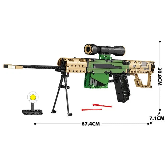 M82A1 Barrett (M107) - Lego compatible building blocks - Turbo Moc