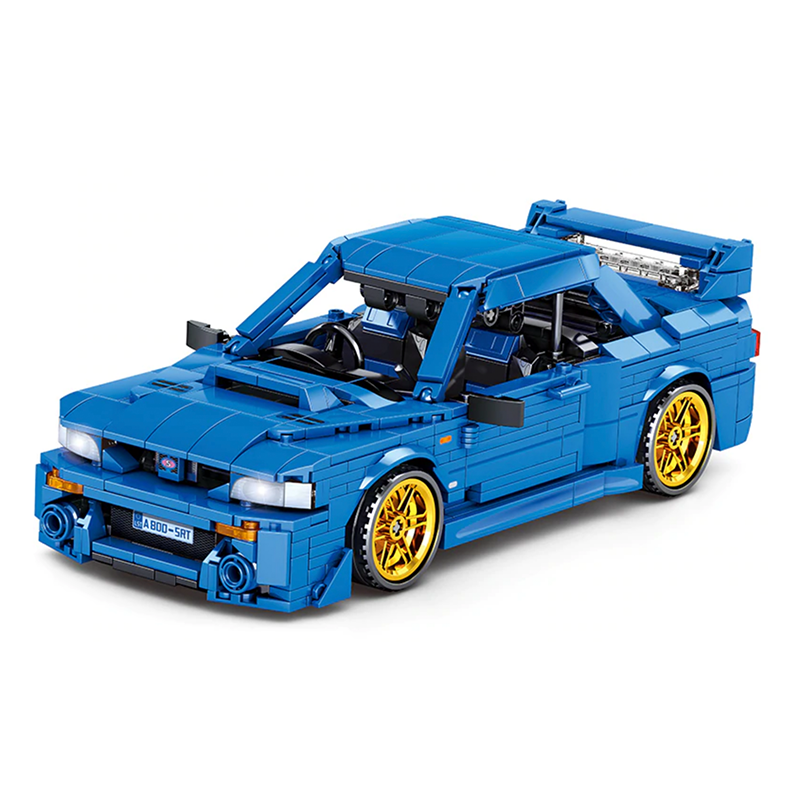 Subaru STI 22B 1998 Rally Car 896pcs-Building Blocks set -Turbo Moc