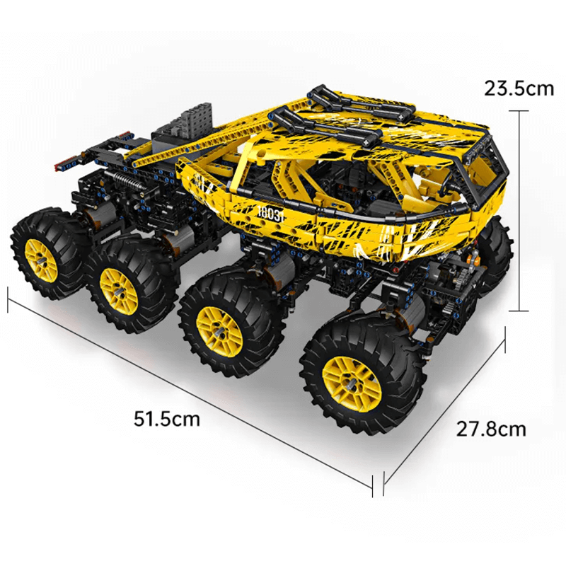 The Ultimate 8 Wheel Drive Off Roader 1961pcs-Building Blocks set -Turbo Moc