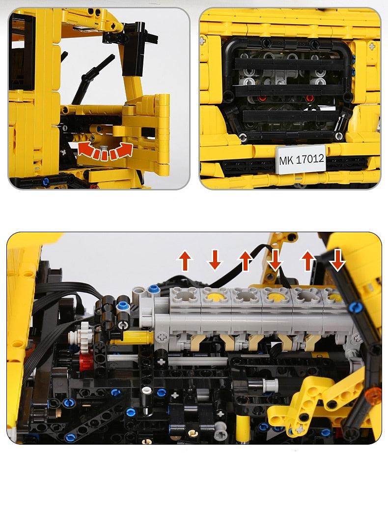 Three Way Dump Truck 3206pcs-Building Blocks set -Turbo Moc