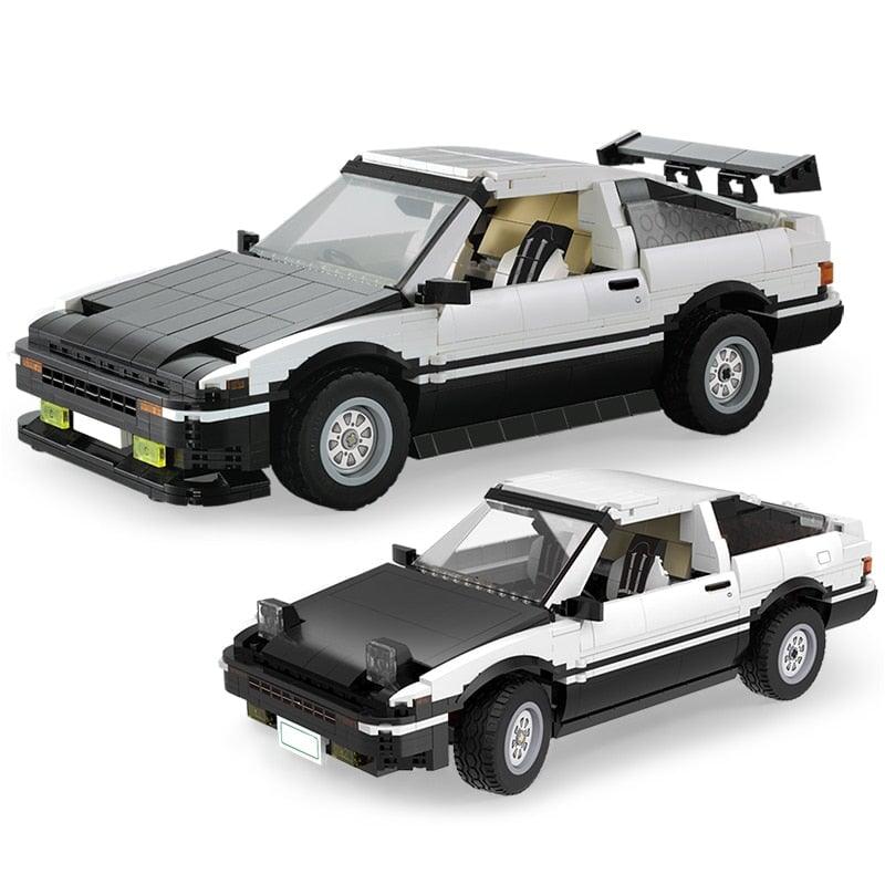 Toyota AE86 Trueno Takumi Fujiwara 1234pcs-Building Blocks set -Turbo Moc