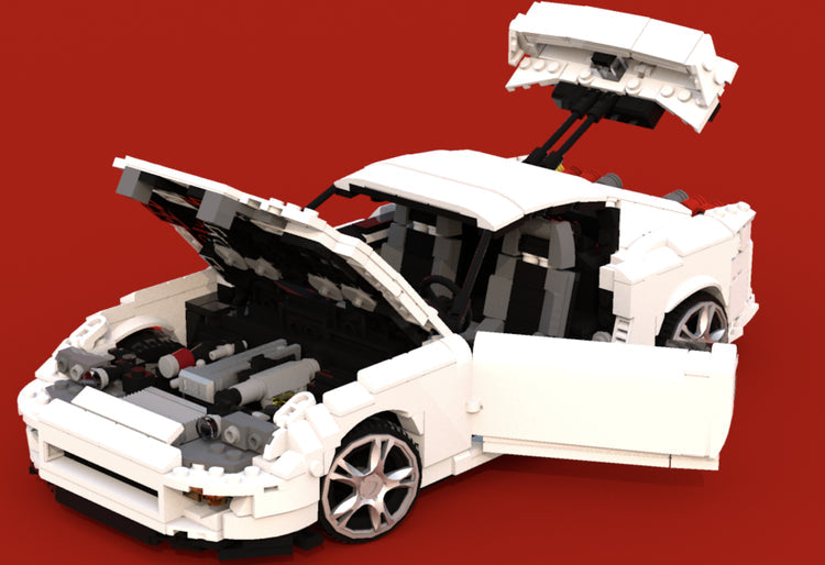 Toyota Supra A80 | 1744pcs-Building Blocks set -Turbo Moc