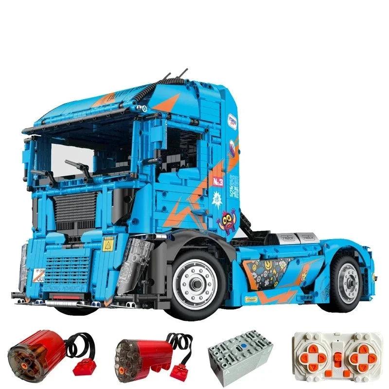 Trailer Truck Remote Controlled 3655pcs-Building Blocks set -Turbo Moc