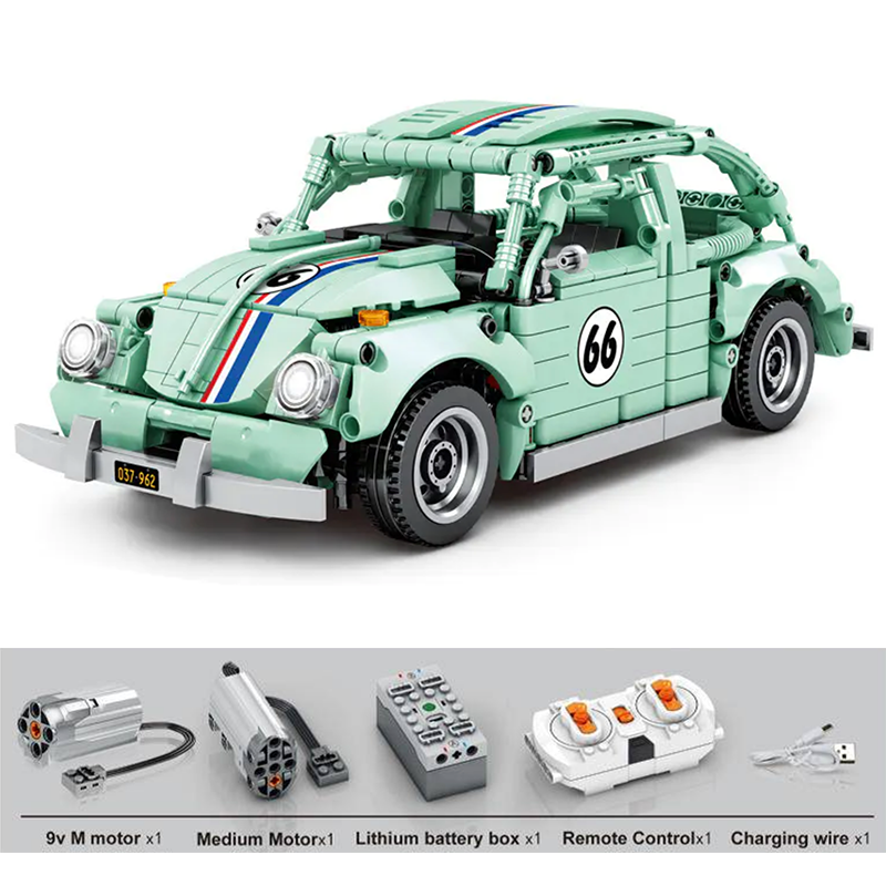 VW Beetle 854pcs-Building Blocks set -Turbo Moc