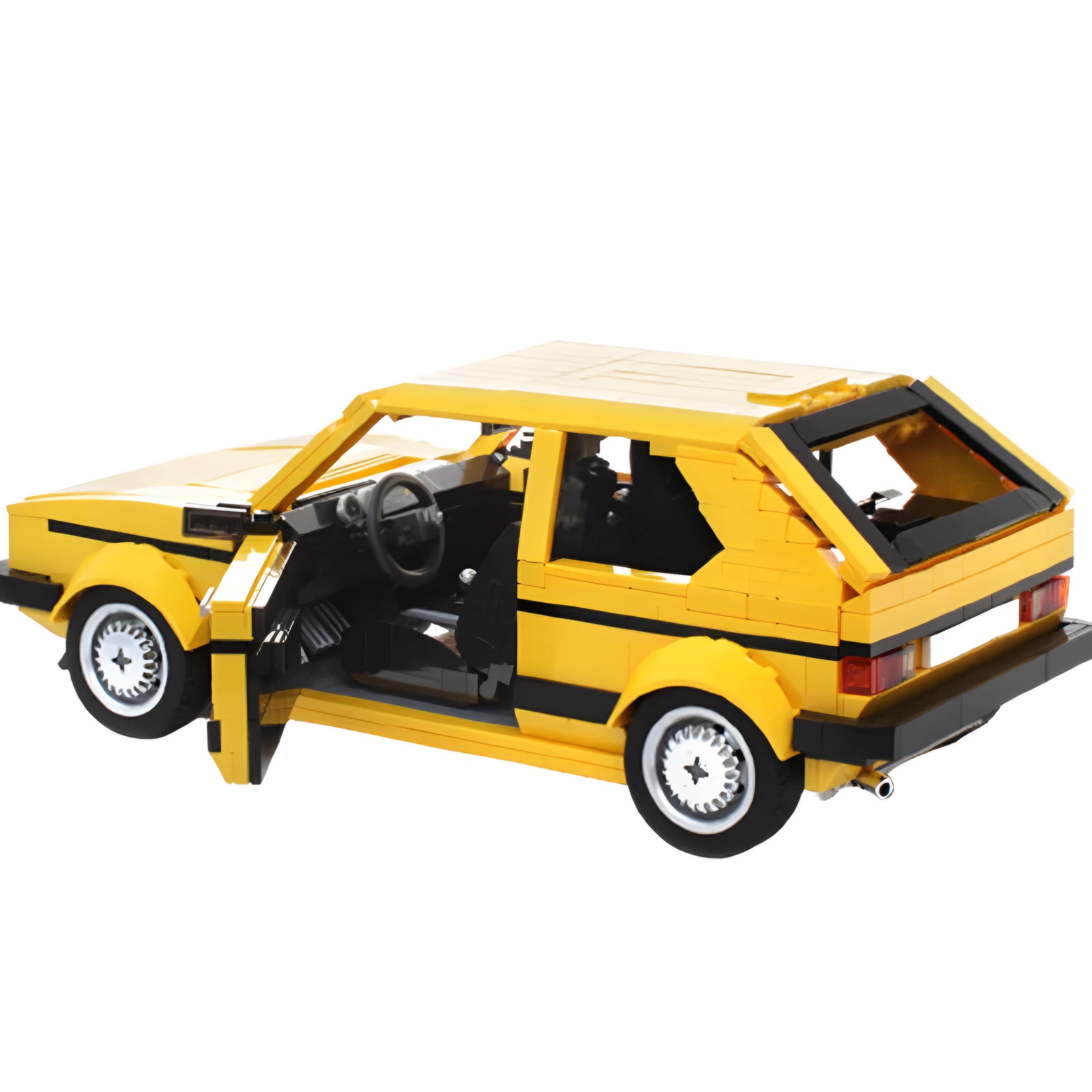 VW Golf GTI MKI Hatchback | 1390pcs-Building Blocks set -Turbo Moc