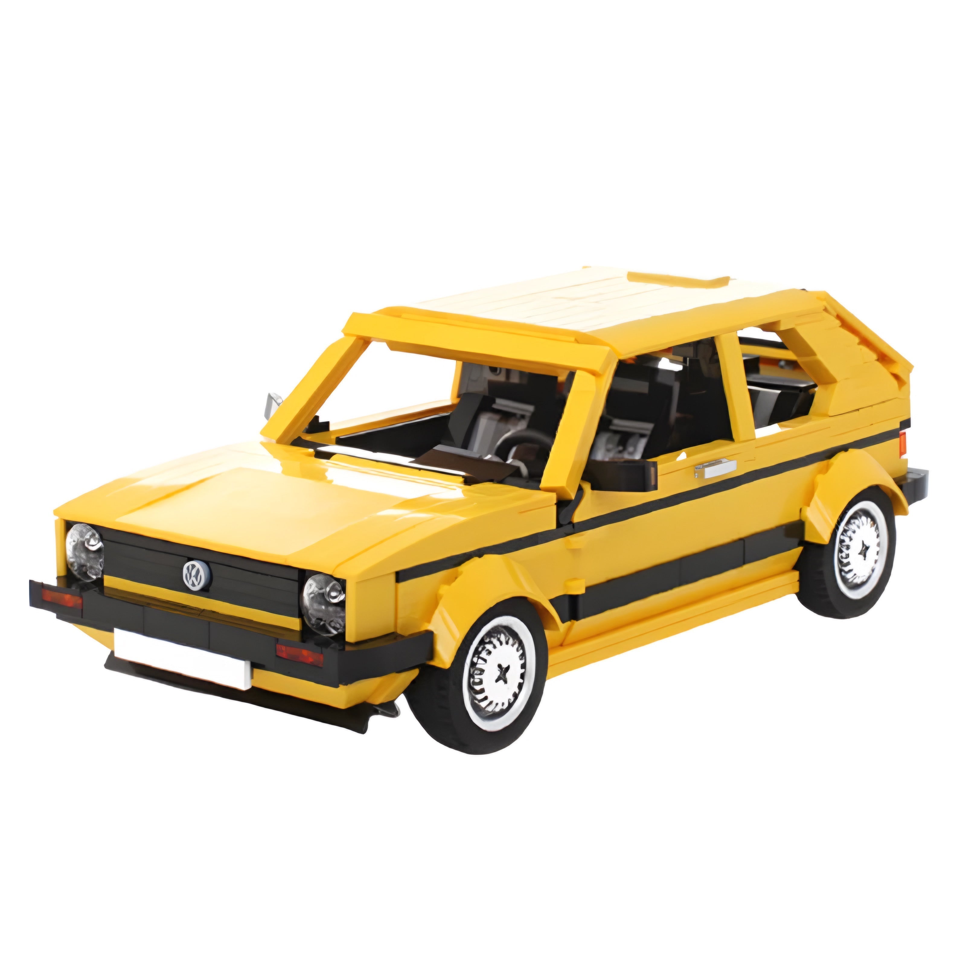 VW Golf GTI MKI Hatchback | 1390pcs-Building Blocks set -Turbo Moc