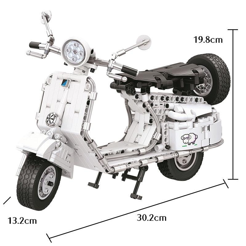 Vespa 125 Scooter 534pcs-Building Blocks set -Turbo Moc