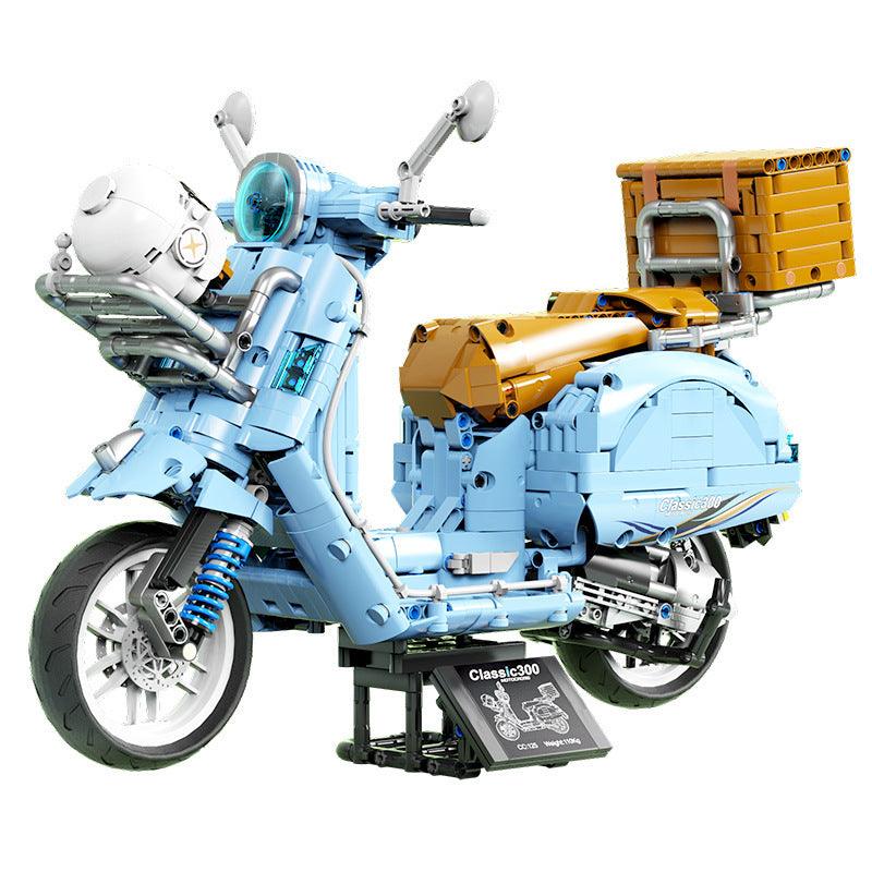 Vespa 300 Scooter 1828pcs-Building Blocks set -Turbo Moc