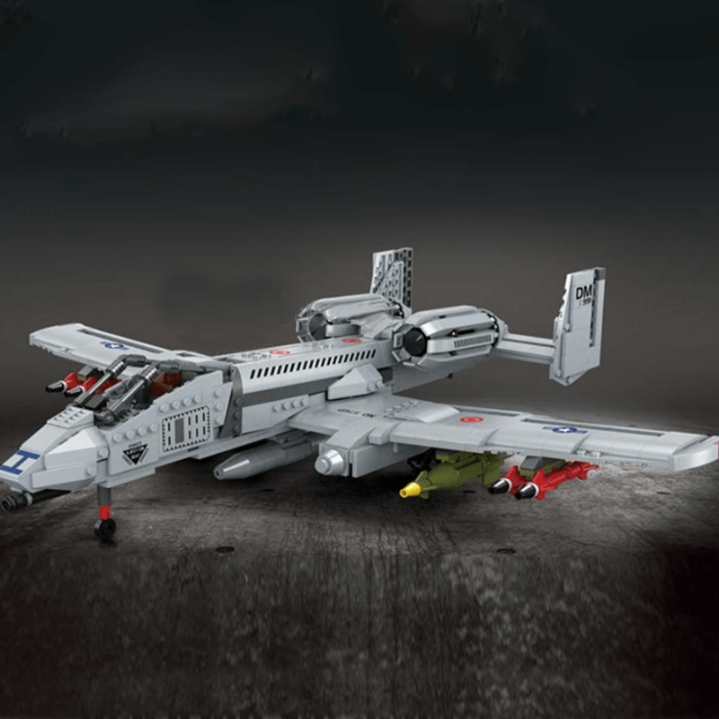 A-10 Ground Attack Aircraft 1049pcs - Building Blocks set - Turbo Moc