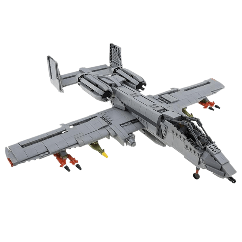 A-10 Ground Attack Aircraft 1049pcs - Building Blocks set - Turbo Moc