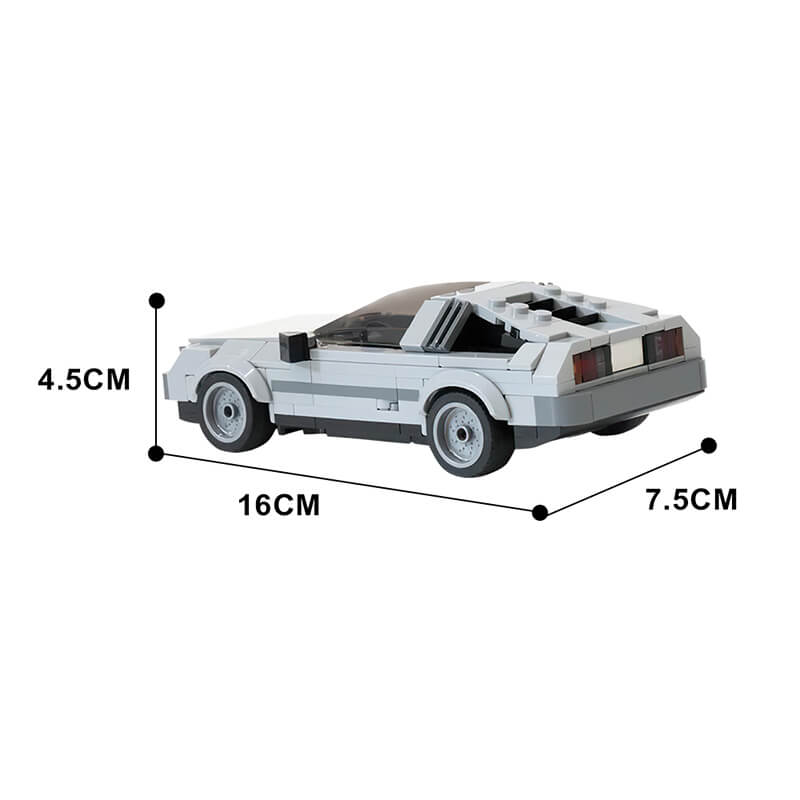 DeLorean DMC-12 Back to the Future Time Machine MOC 310pcs