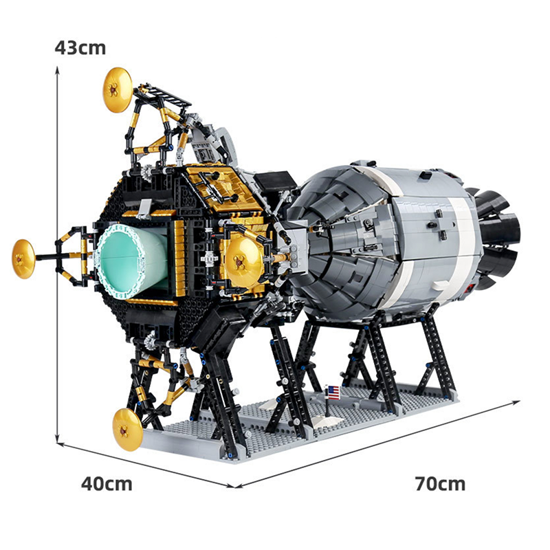 Apollo Spacecraft 7011pcs - Building Blocks set - Turbo Moc