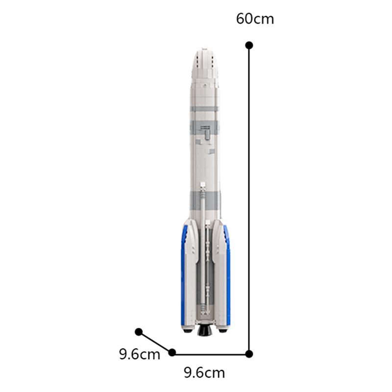 Arianespace Ariane 6 1338pcs - Building Blocks set - Turbo Moc