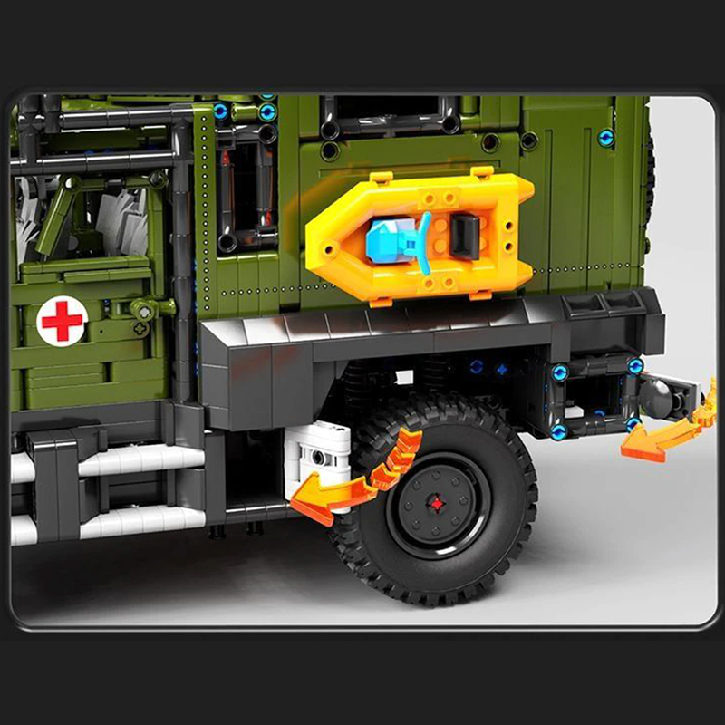 Armoured Military Ambulance 3849pcs - Building Blocks set - Turbo Moc