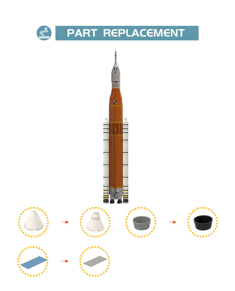 Artemis Space Launch System 2384pcs - Building Blocks set - Turbo Moc