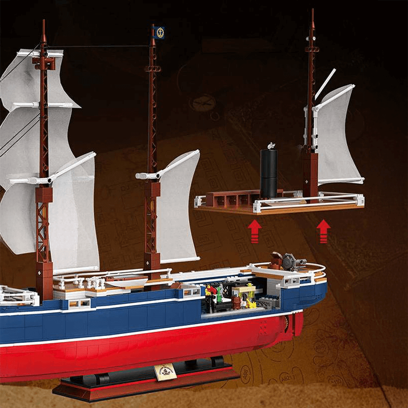 Classic Sailing Boat 1686pcs-Turbo Moc