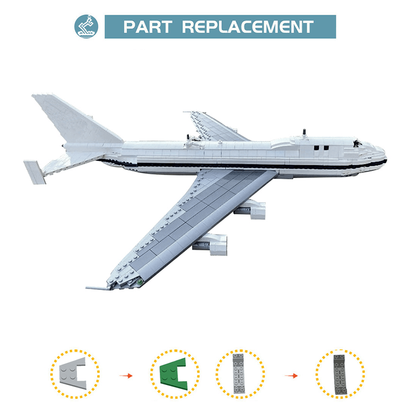 Boeing 747-100 1583pcs - Building Blocks set - Turbo Moc