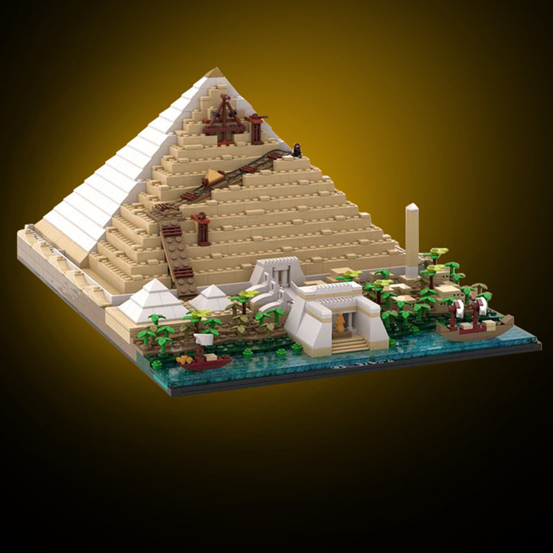 Building Of The Great Pyramid 1467pcs - Building Blocks set - Turbo Moc