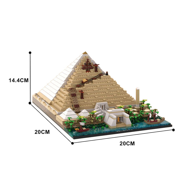 Building Of The Great Pyramid 1467pcs - Building Blocks set - Turbo Moc