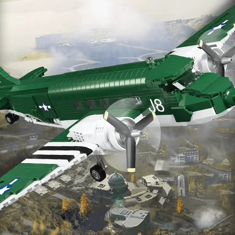 C47 Transport Aircraft 865pcs - Building Blocks set - Turbo Moc