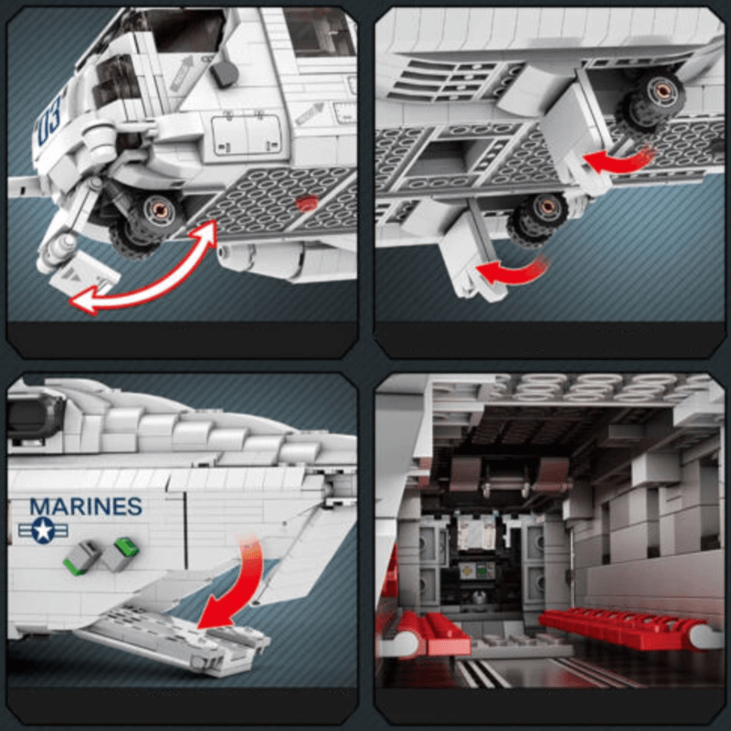 CH-53 Transport Helicopter 2191pcs - Building Blocks set - Turbo Moc