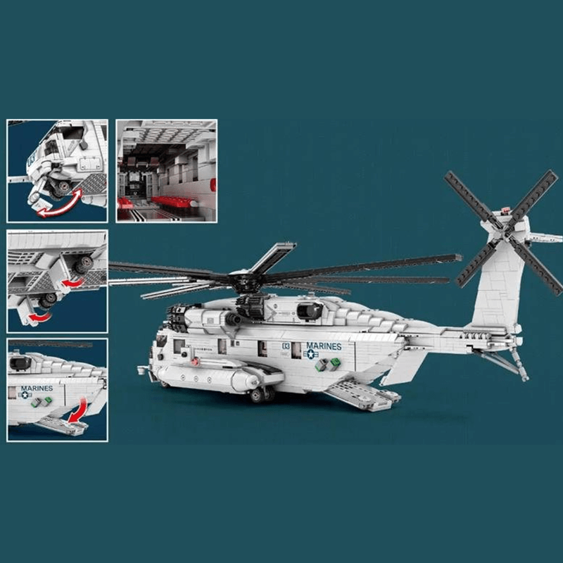 CH-53 Transport Helicopter 2191pcs - Building Blocks set - Turbo Moc